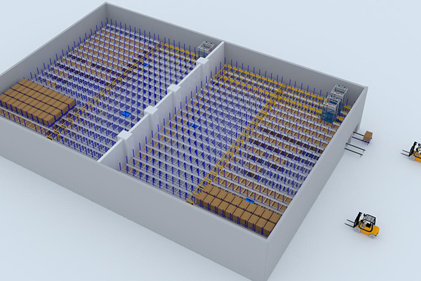 Intelligent unmanned warehouse solution for low-temperature dense three-dimensional storage