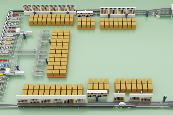 A Solution for Flexible Sorting and Packaging of Full Scale Cigarettes